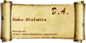 Daku Atalanta névjegykártya